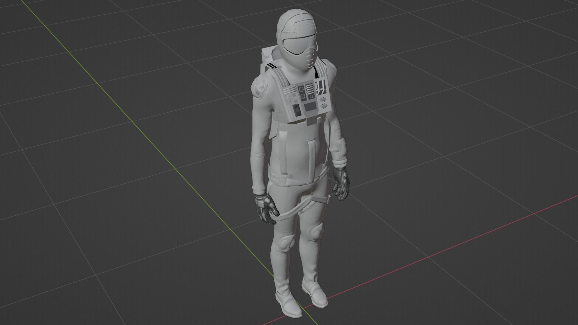 Robot Soldier - Assault Soldier Low-poly 3D model_5