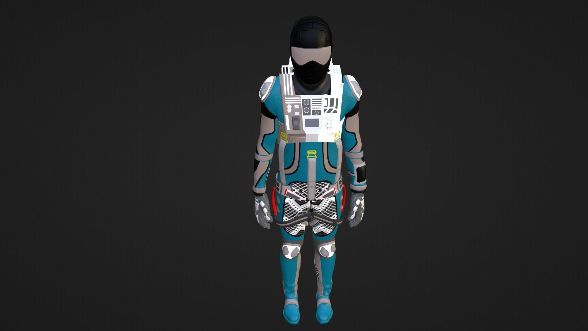 Robot Soldier - Assault Soldier Low-poly 3D model_2