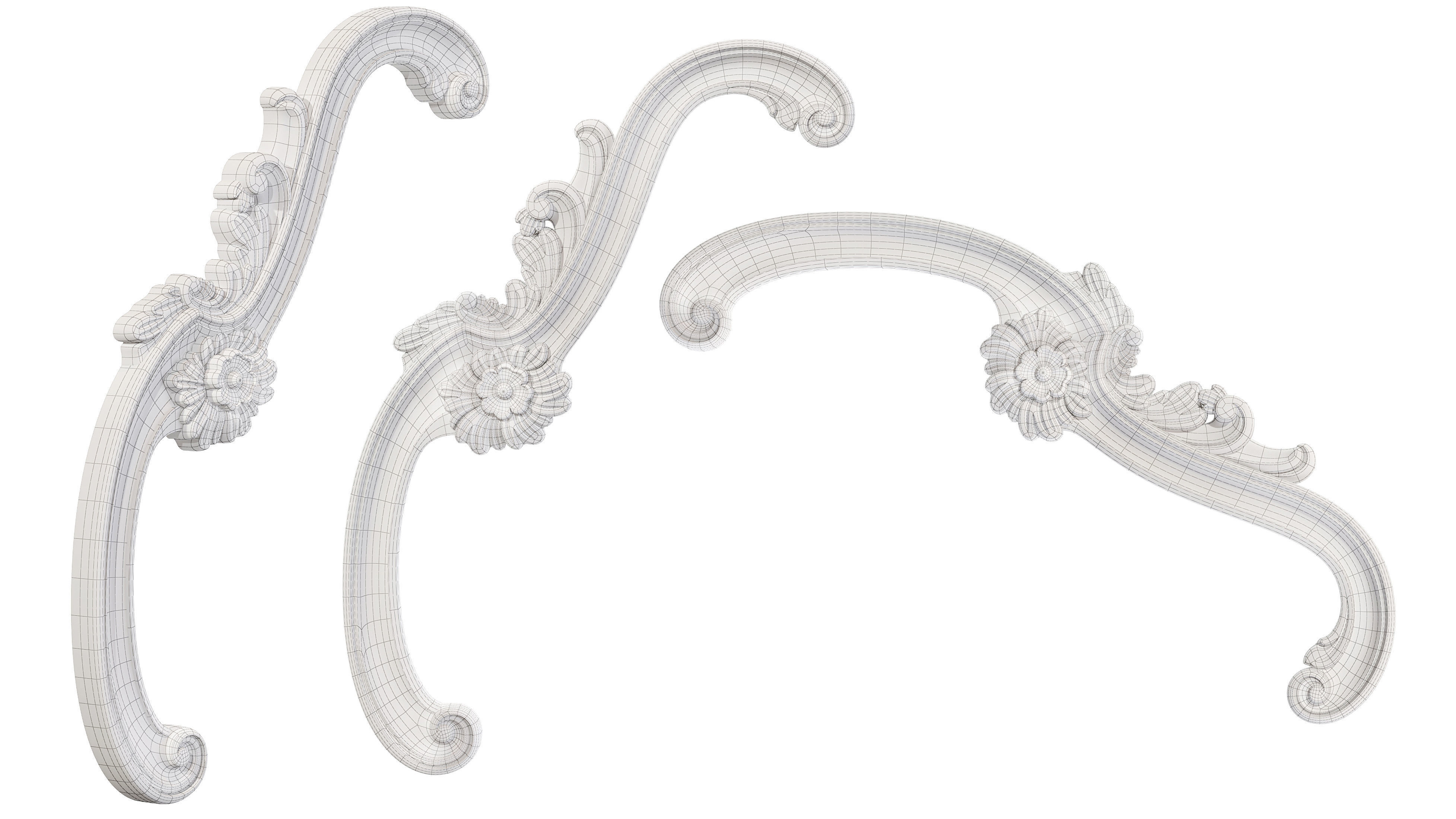 Classic carved 143 3D model_4