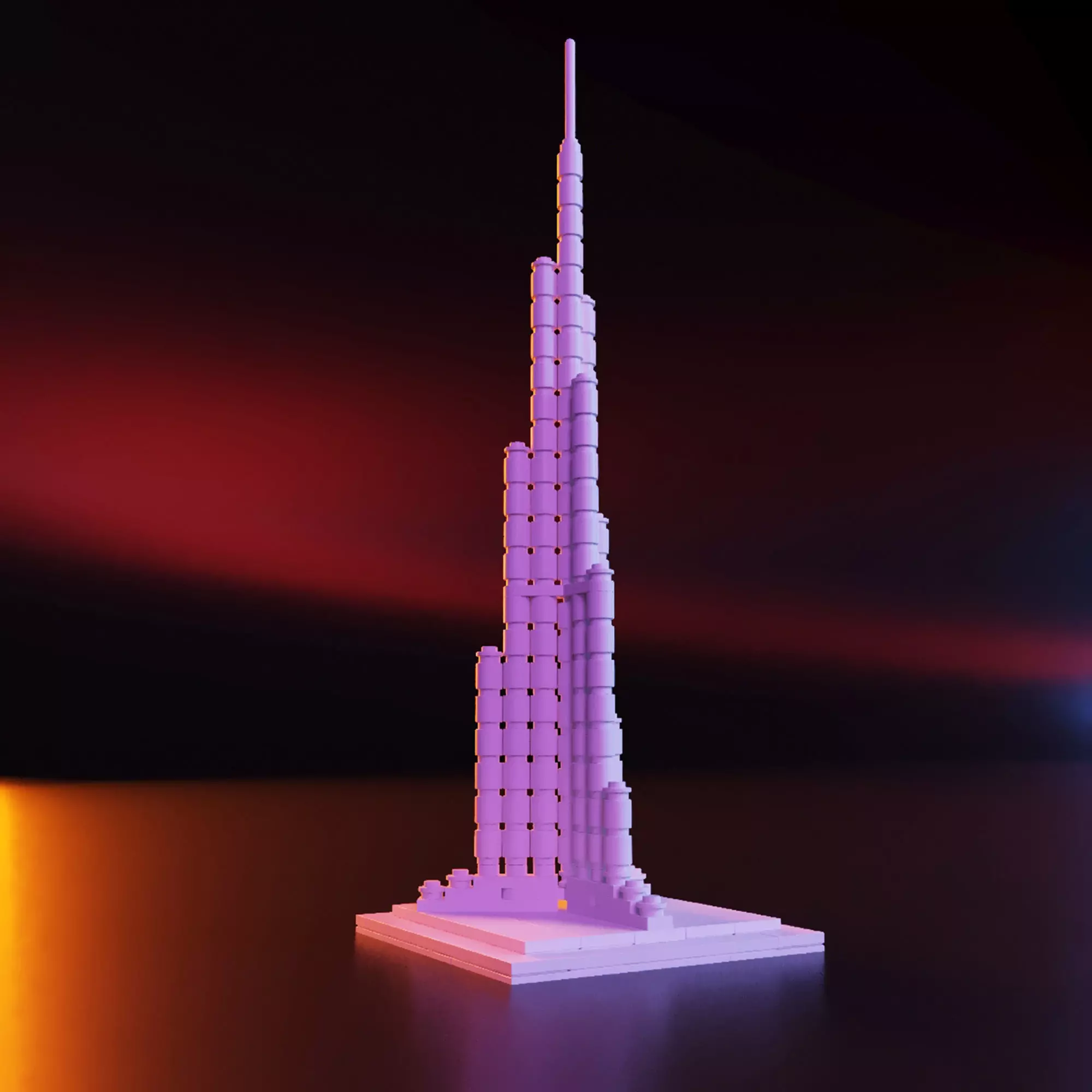 Lego Burj Khalifa 3D print model