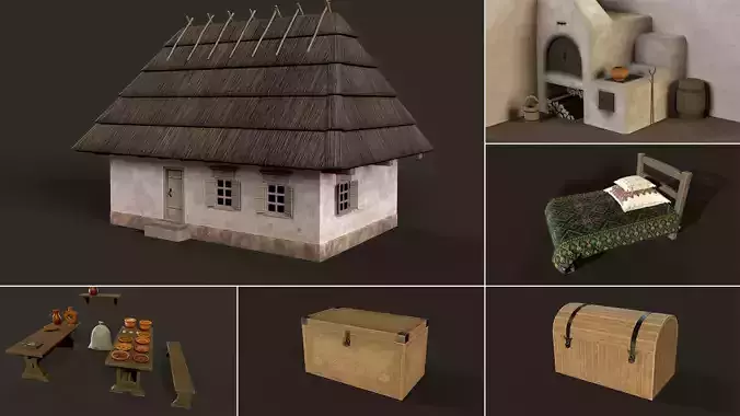 Ukrainian medieval house