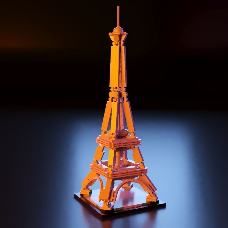 LEGO city Eiffel Tower stl 3D print model_7