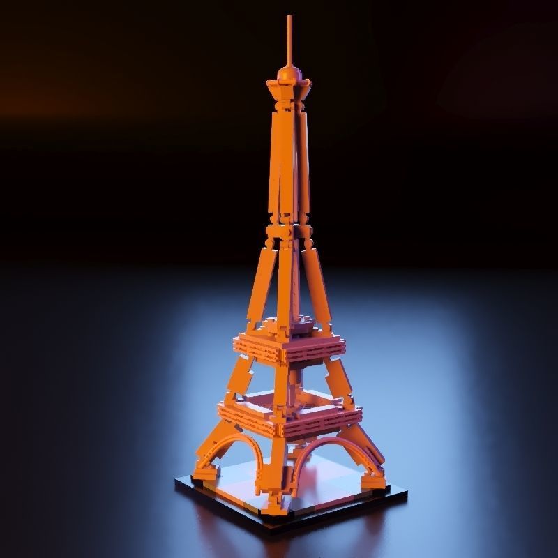 LEGO city Eiffel Tower stl 3D print model_12