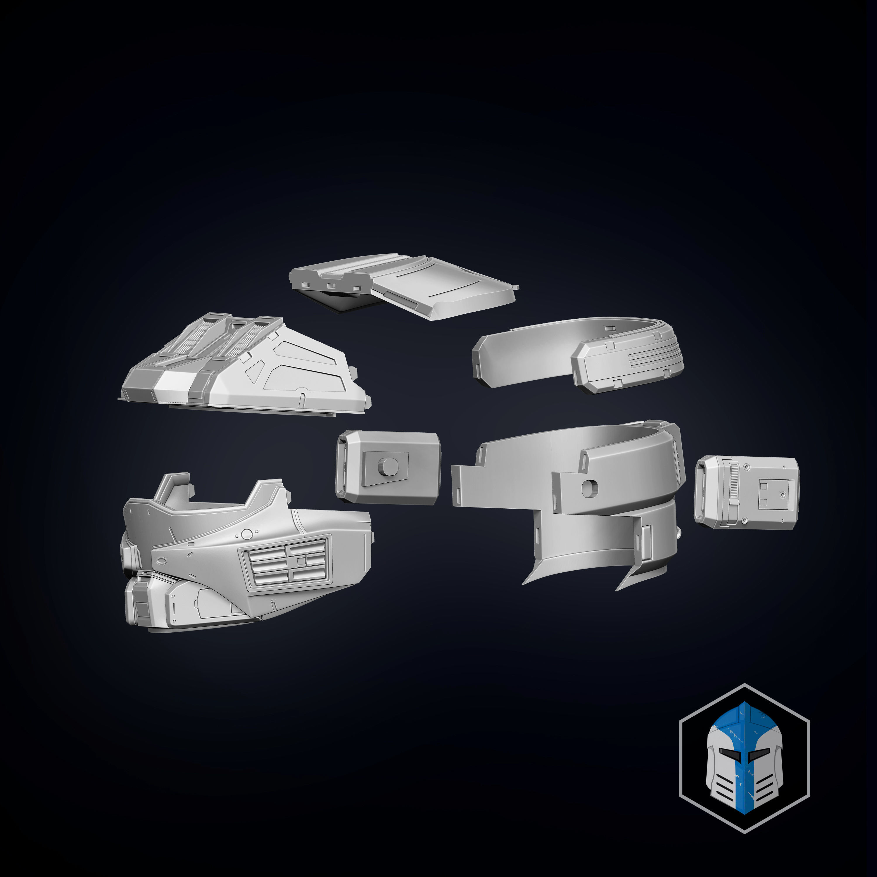 Spartan 125 - Kai Helmet - 3D Print Files 3D print model_2