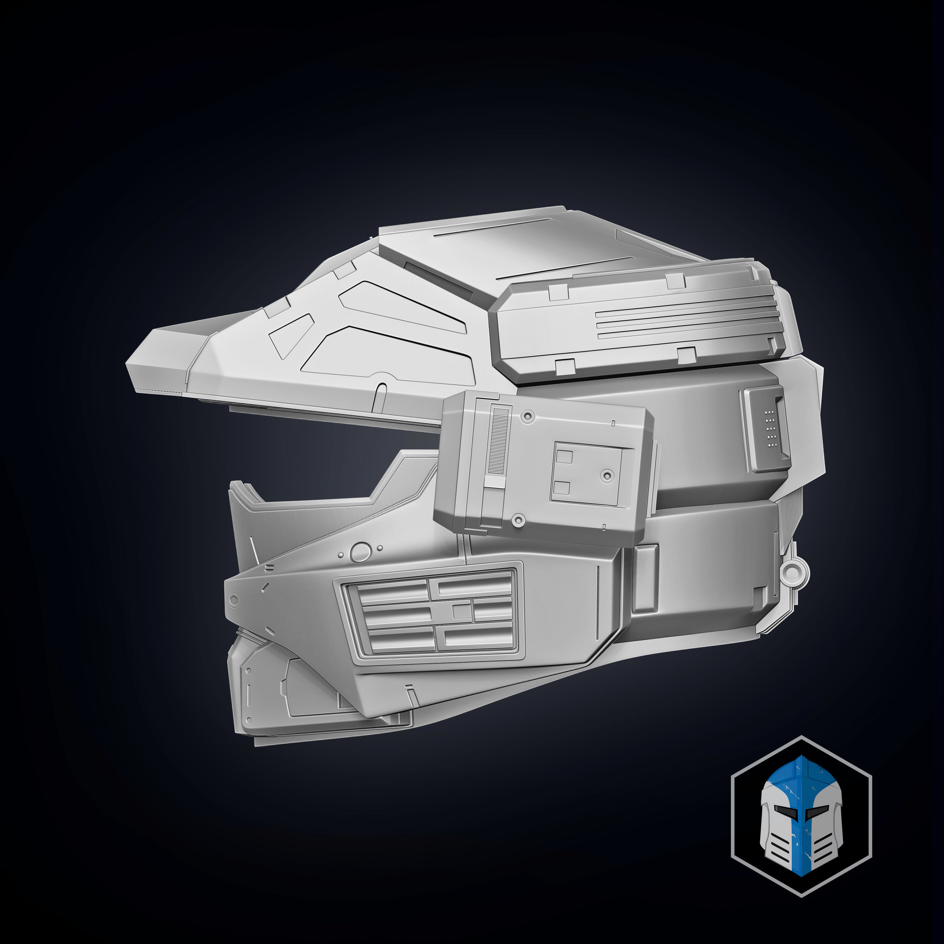 Spartan 125 - Kai Helmet - 3D Print Files 3D print model_6