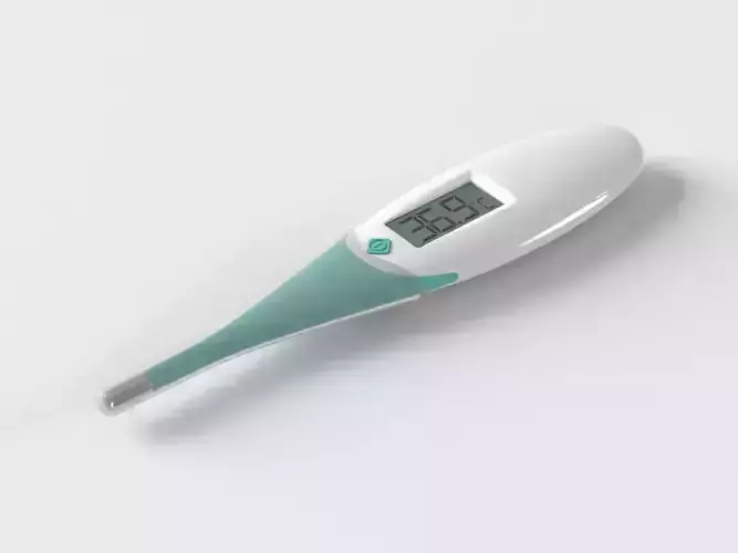 Digital Medical Thermometer 3D PBR texturized 