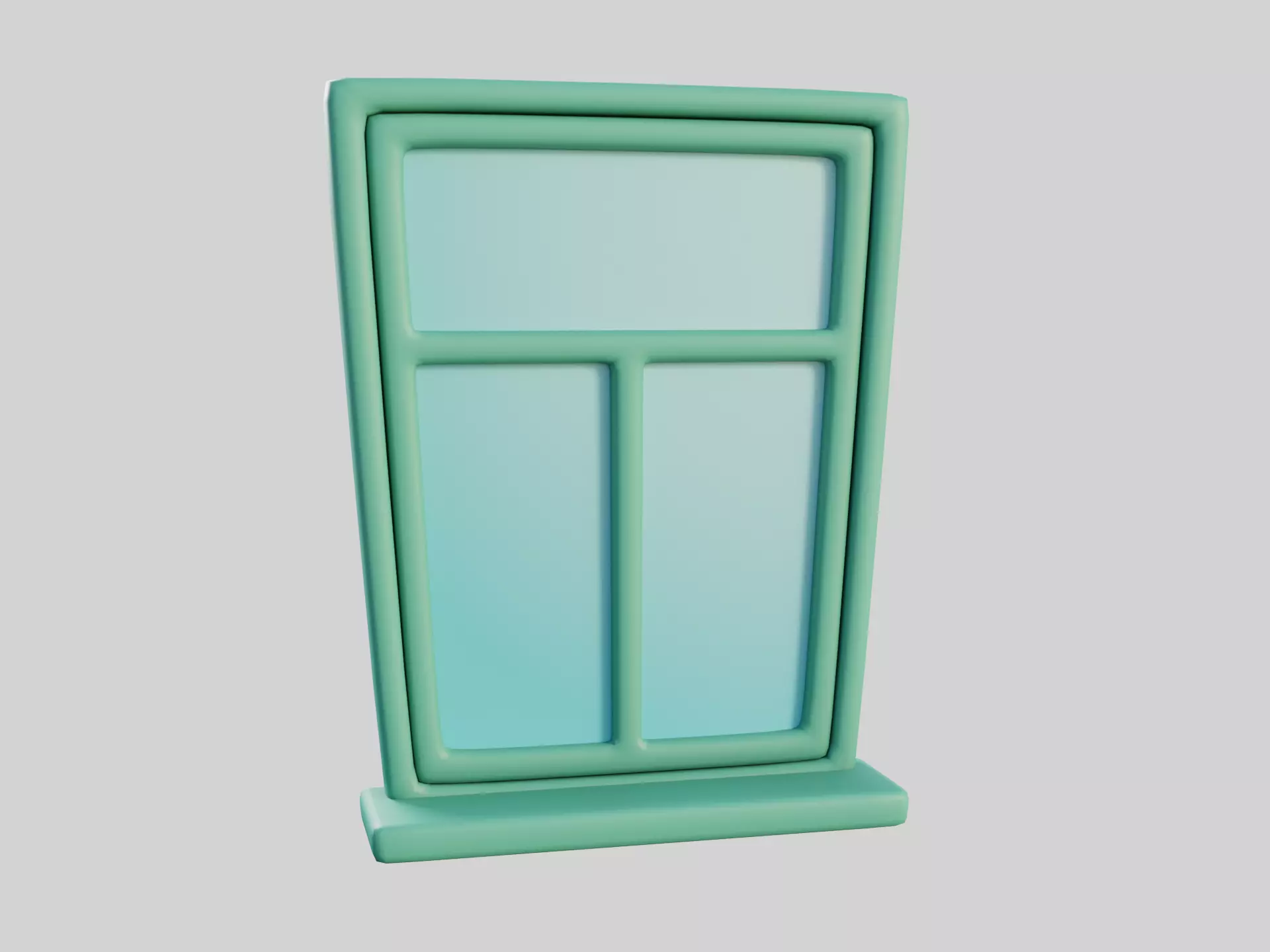 Cartoon Window 25b 3D model_0