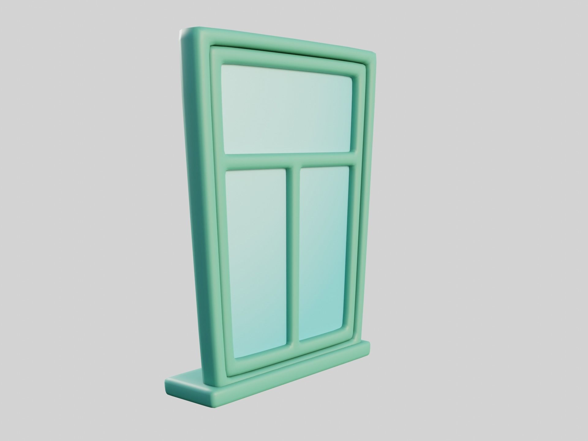 Cartoon Window 25b 3D model_6