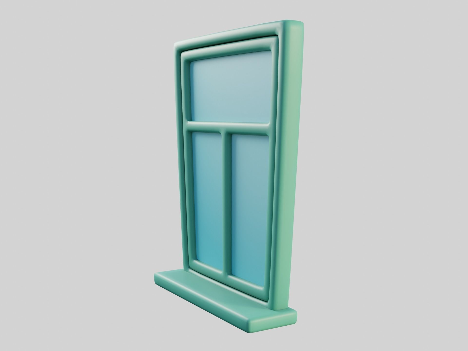 Cartoon Window 25b 3D model_8
