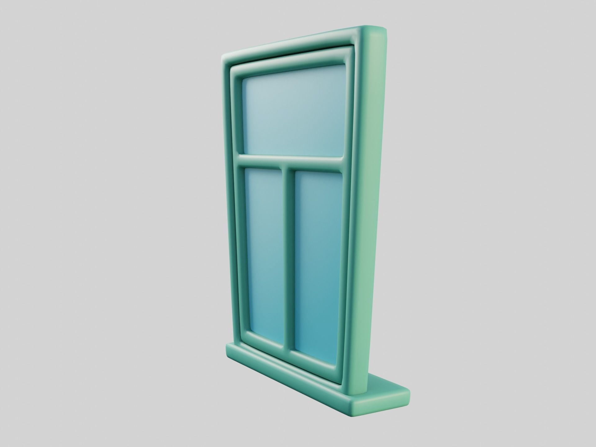 Cartoon Window 25b 3D model_3