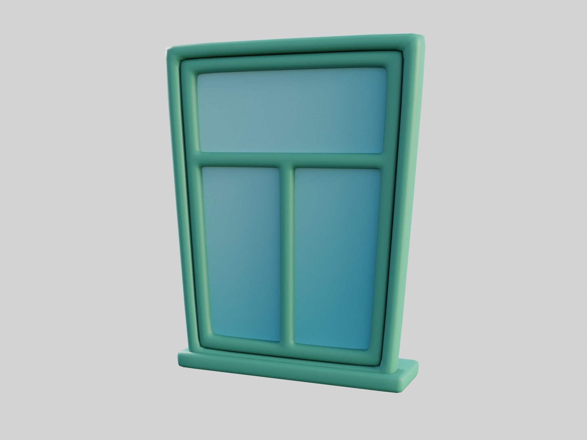 Cartoon Window 25b 3D model_4