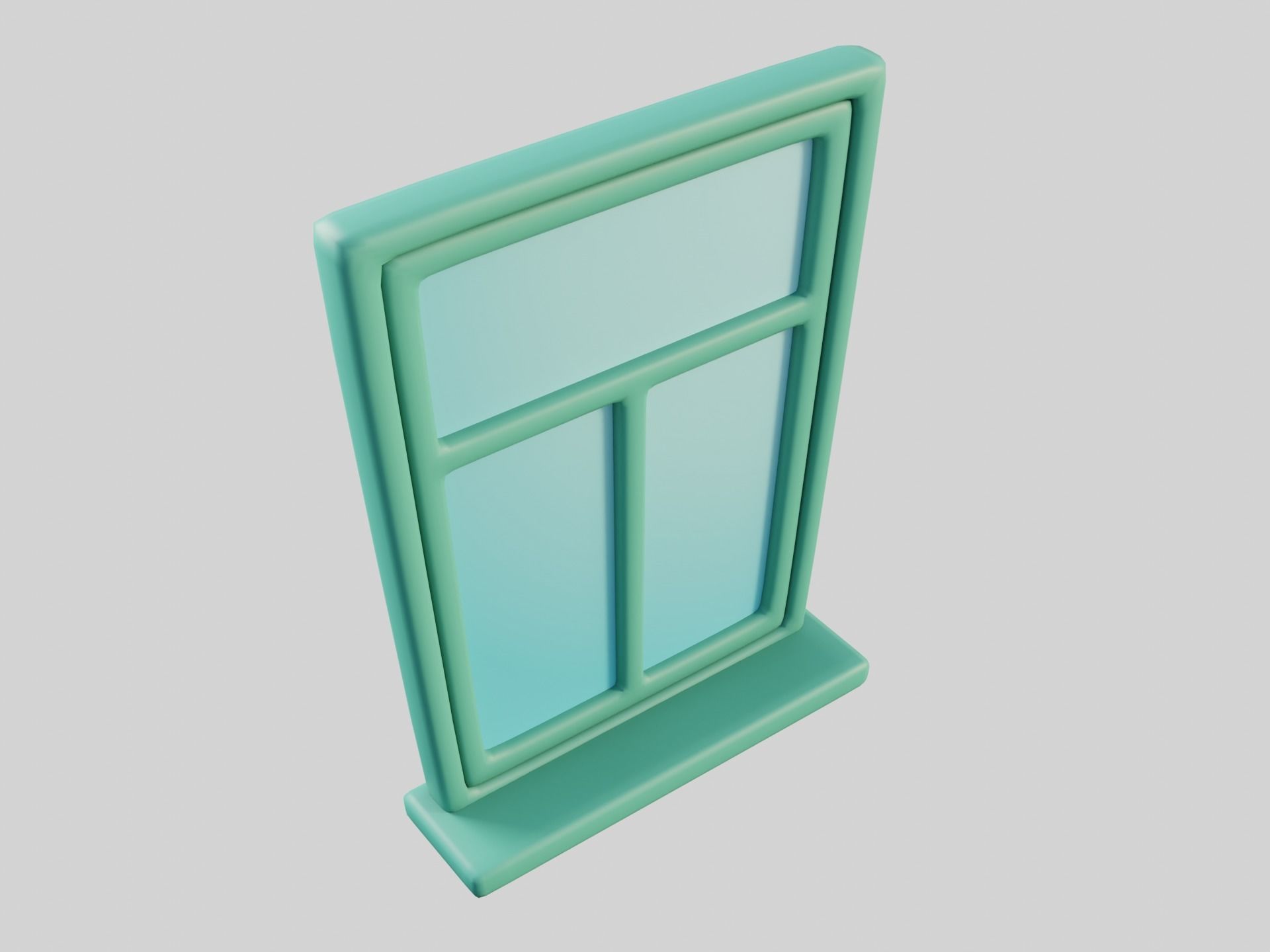 Cartoon Window 25b 3D model_10