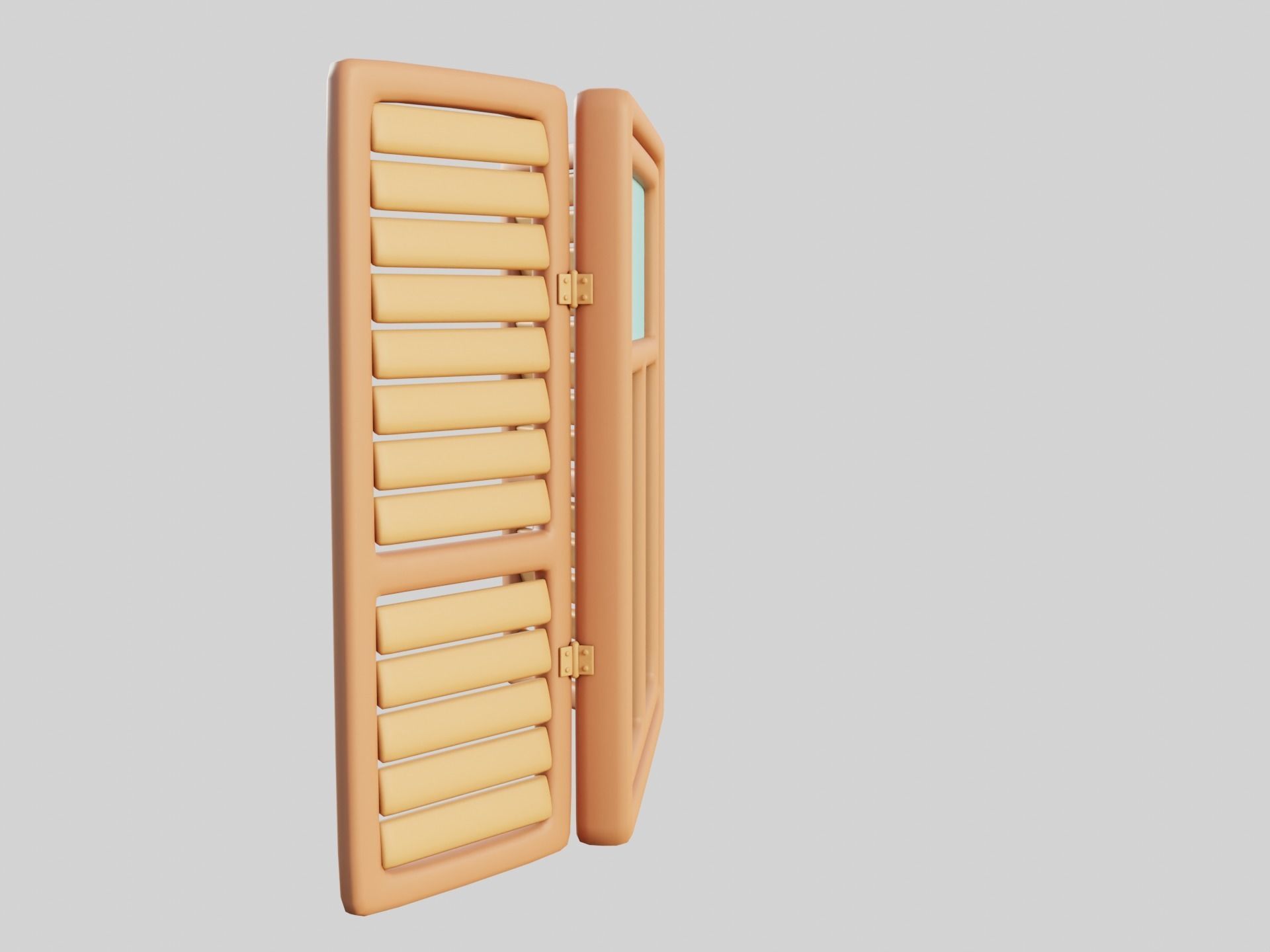 Cartoon Window 26a 3D model_7