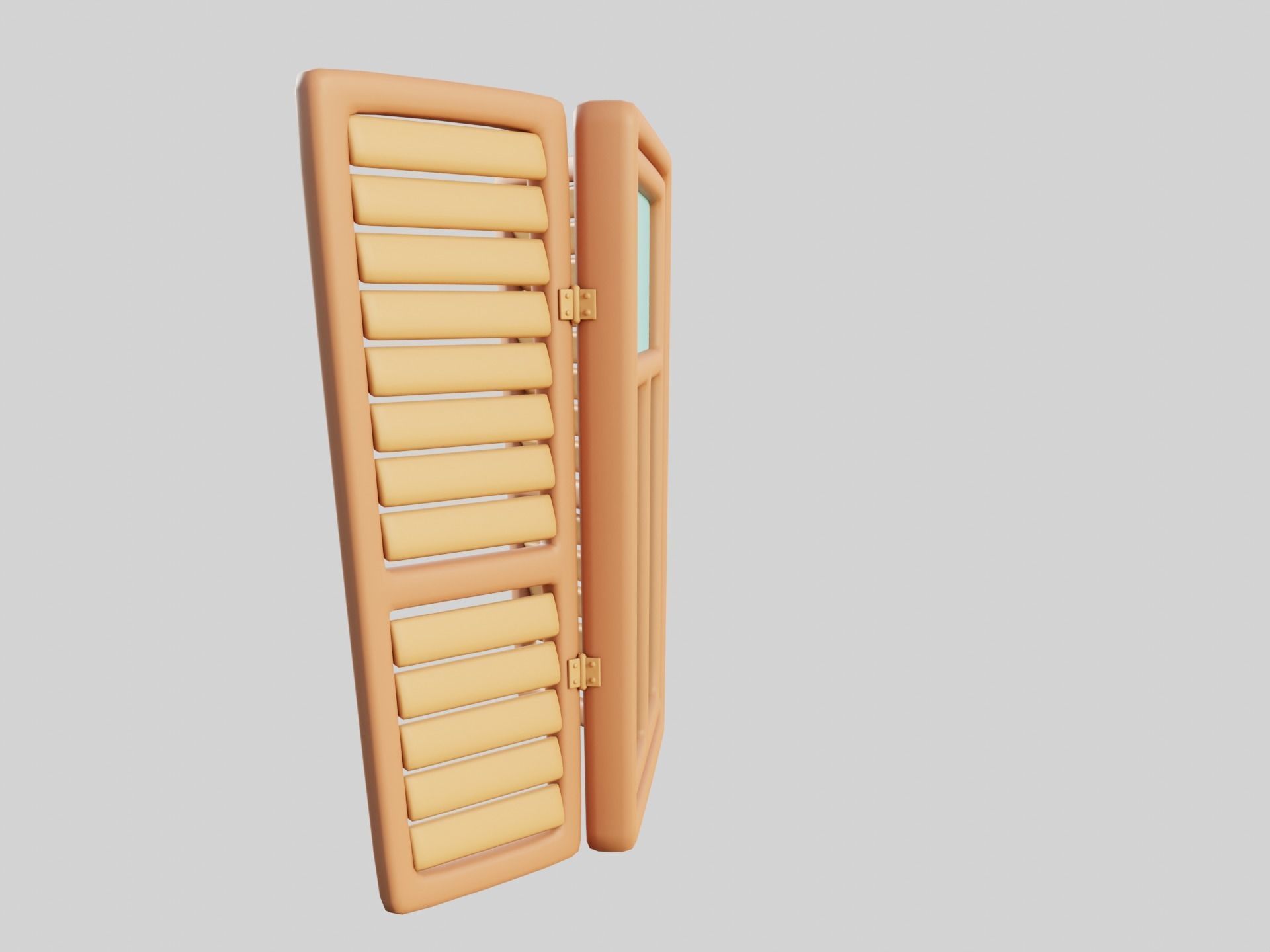 Cartoon Window 26b 3D model_7