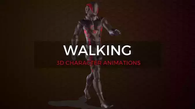 WALKING - 3D Character Animations 3D model