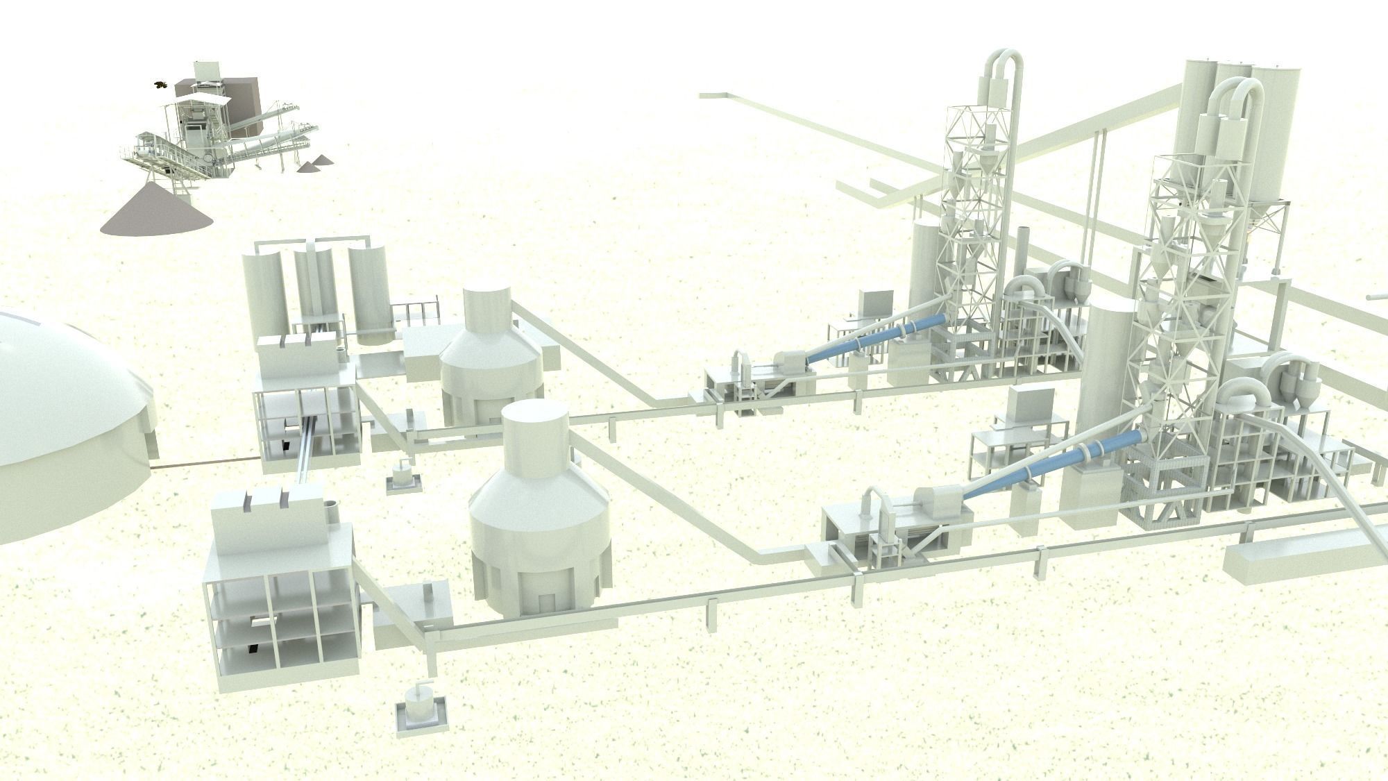 Cement Plant 3D model_4