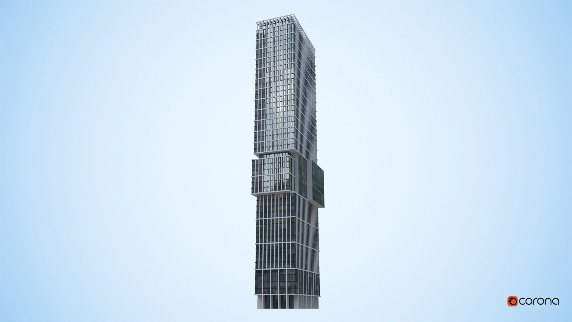 Apartment Building Day and Night Low-poly 3D model_15