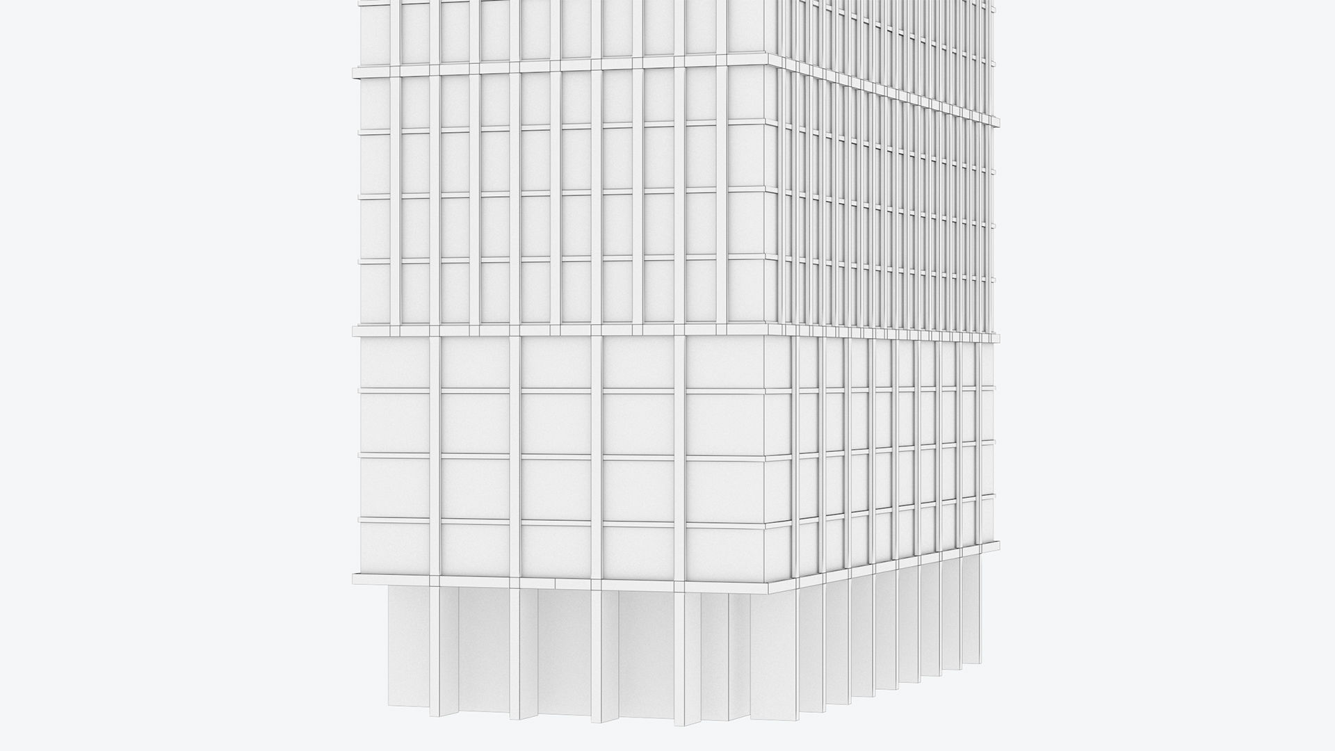 Apartment Building Day and Night Low-poly 3D model_20