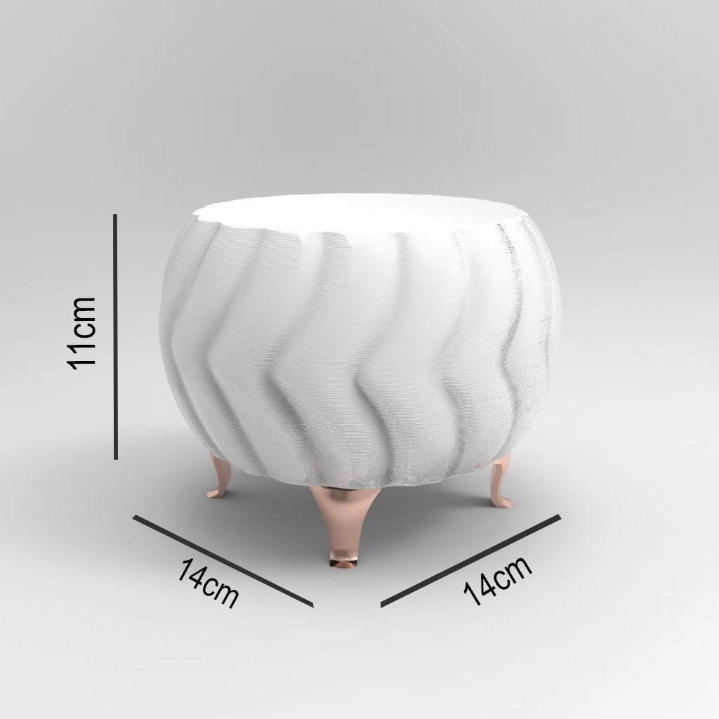 Modern Vase Collection - plant vase 3D print model_11