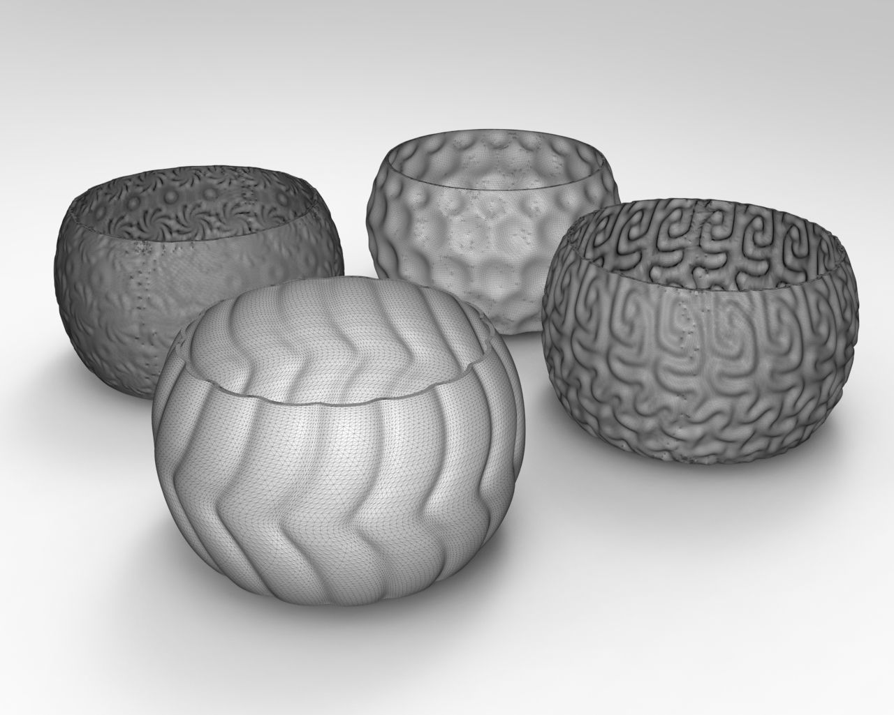 Modern Vase Collection - plant vase 3D print model_5