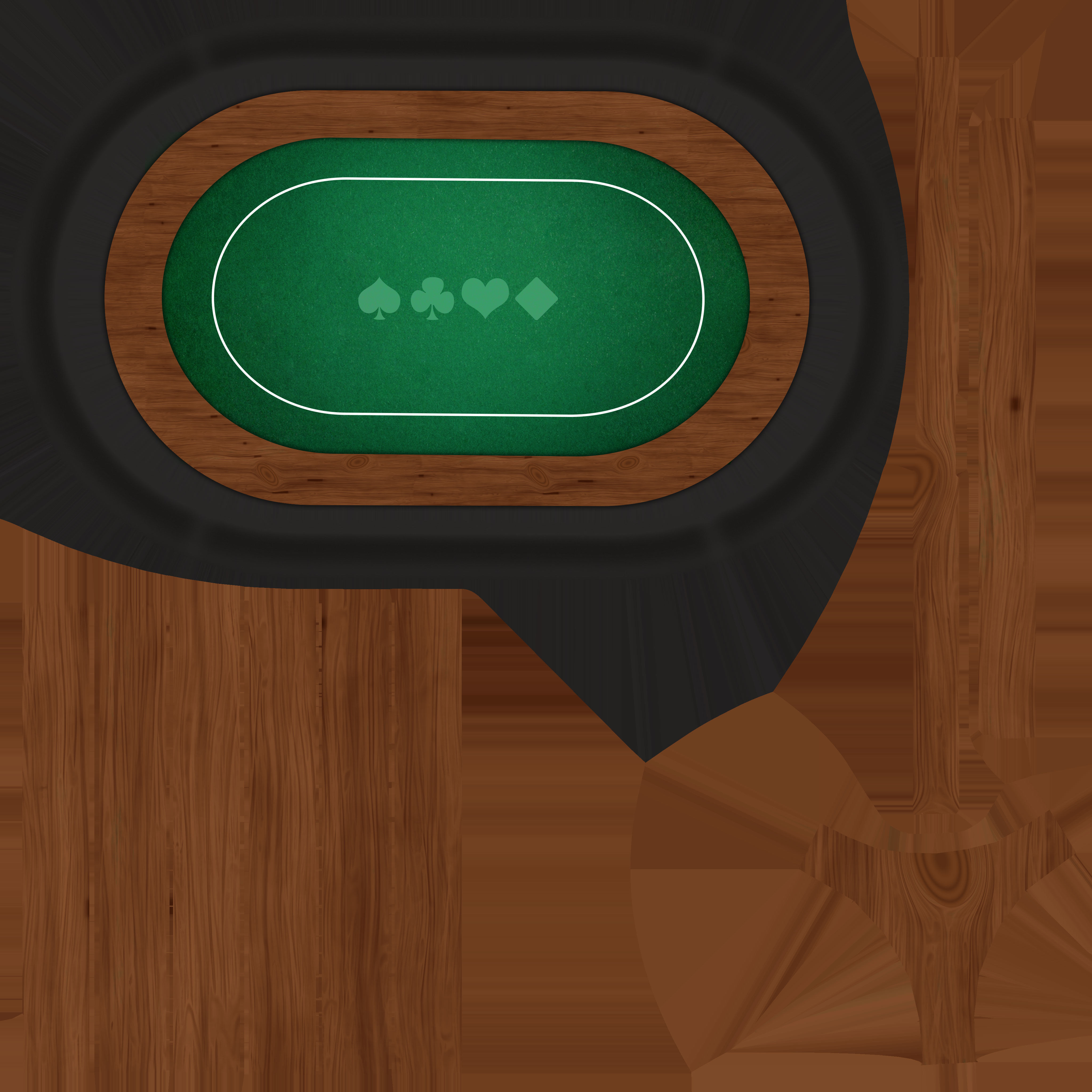 Poker Table Game Ready Low-poly 3D model_7