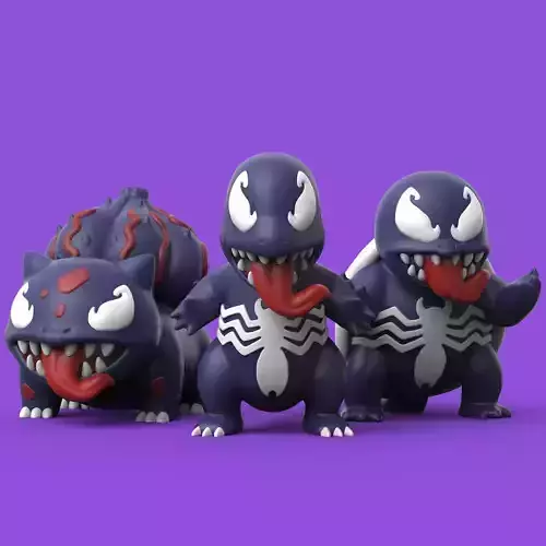 POKEMON - VENOM SQUIRTLE CHARMANDER BULBASAUR
