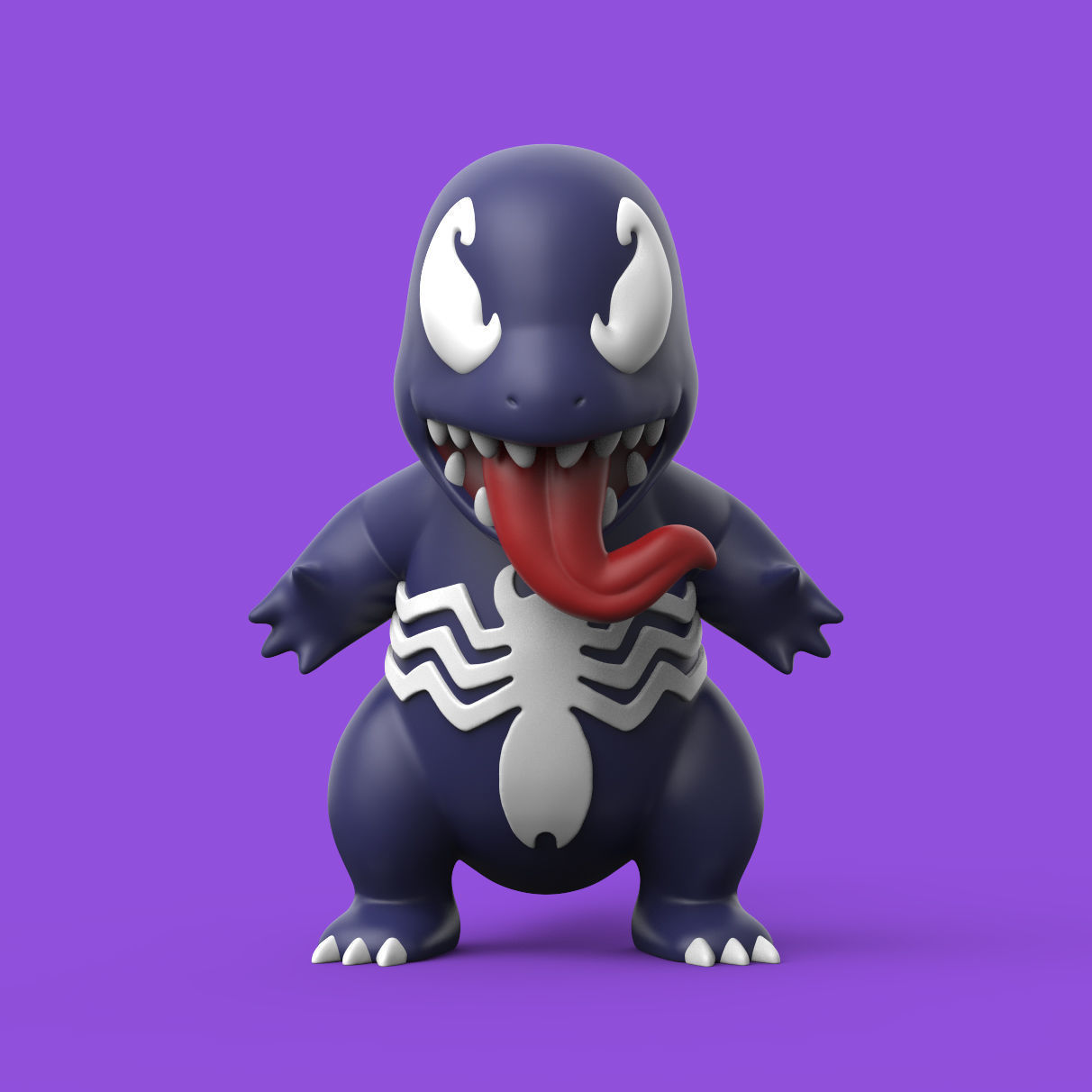 POKEMON - VENOM SQUIRTLE CHARMANDER BULBASAUR 3D print model_3