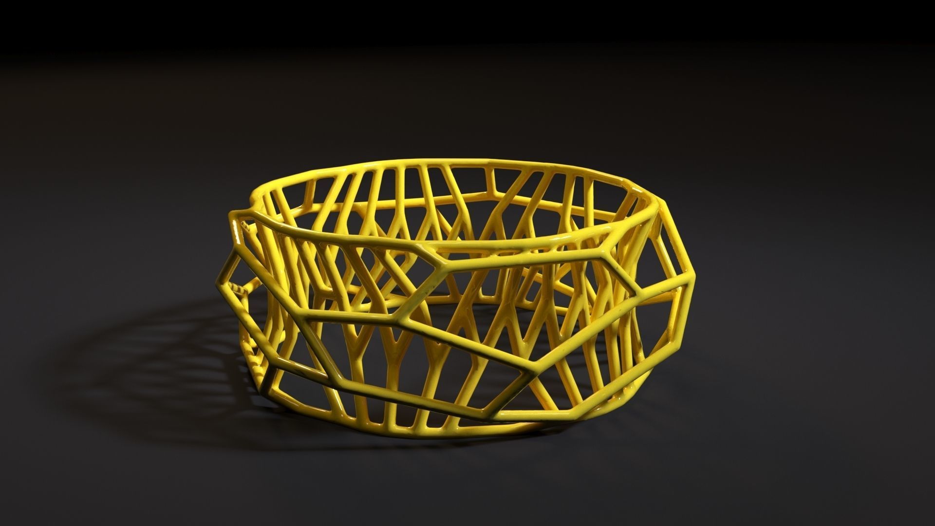 Bracelet wire ring 3D print model_3