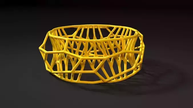 Bracelet wire ring 3D print model