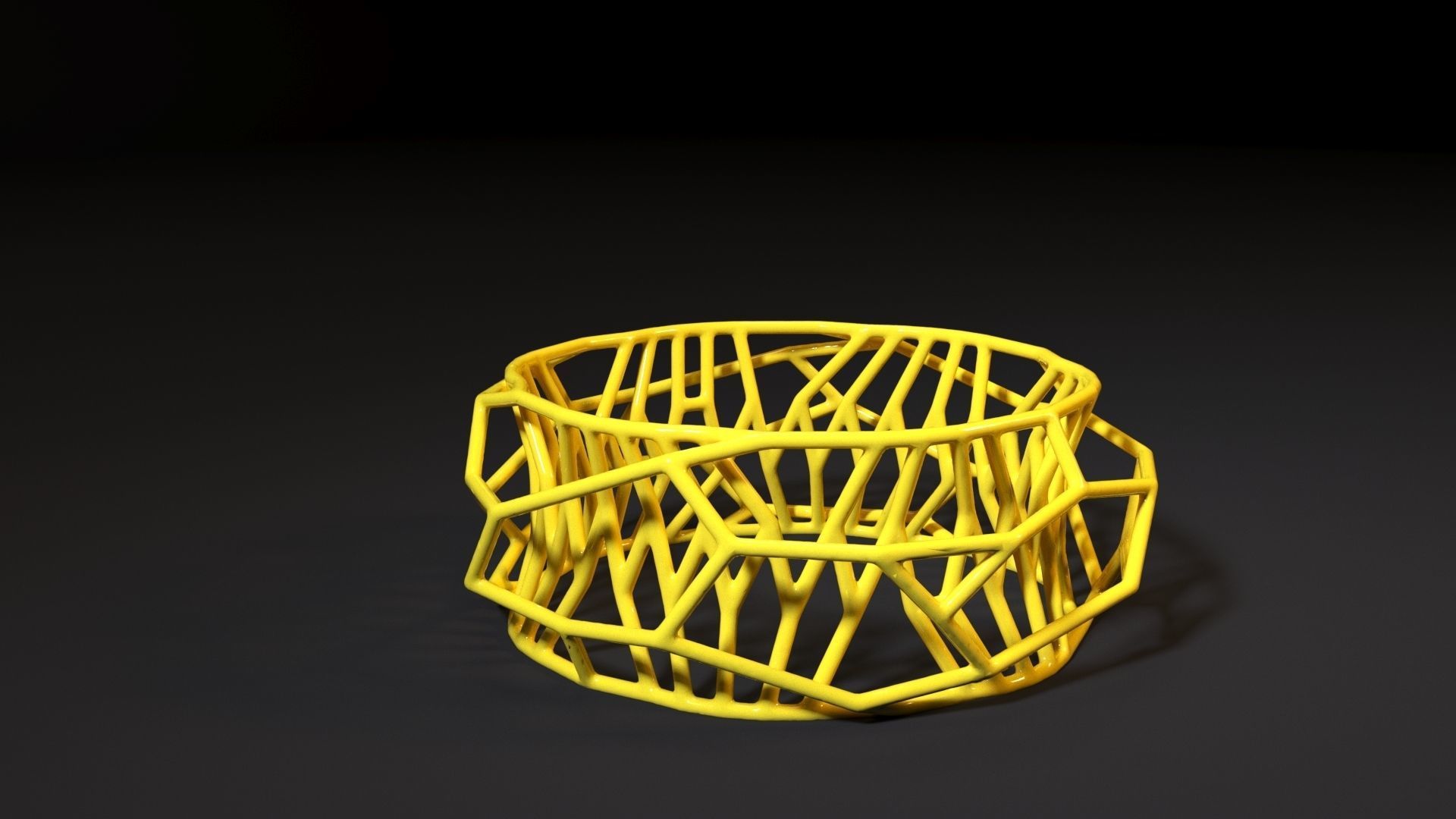 Bracelet wire ring 3D print model_5