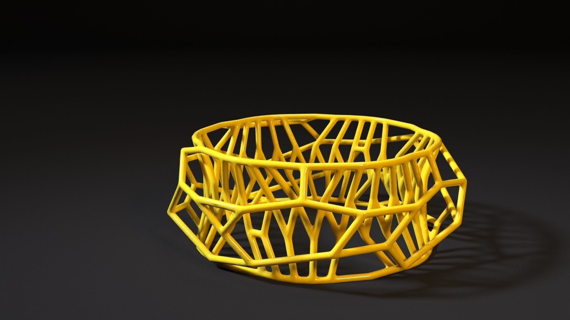Bracelet wire ring 3D print model_6