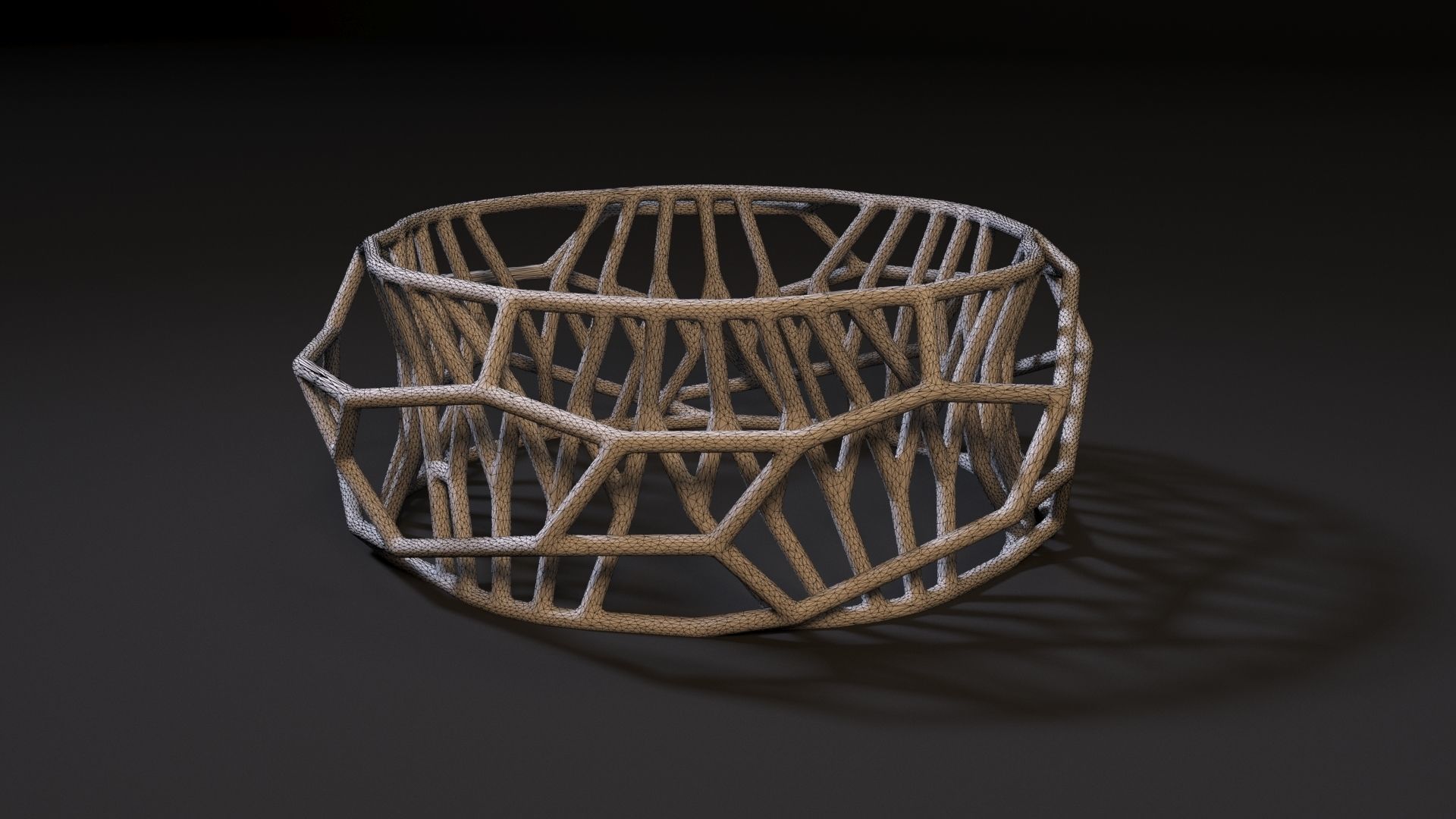 Bracelet wire ring 3D print model_8