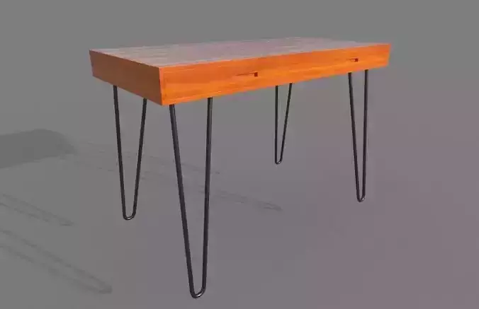 Table with hairpin legs
