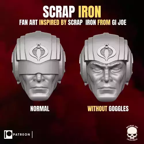 Scrap Iron fan art head for action figures