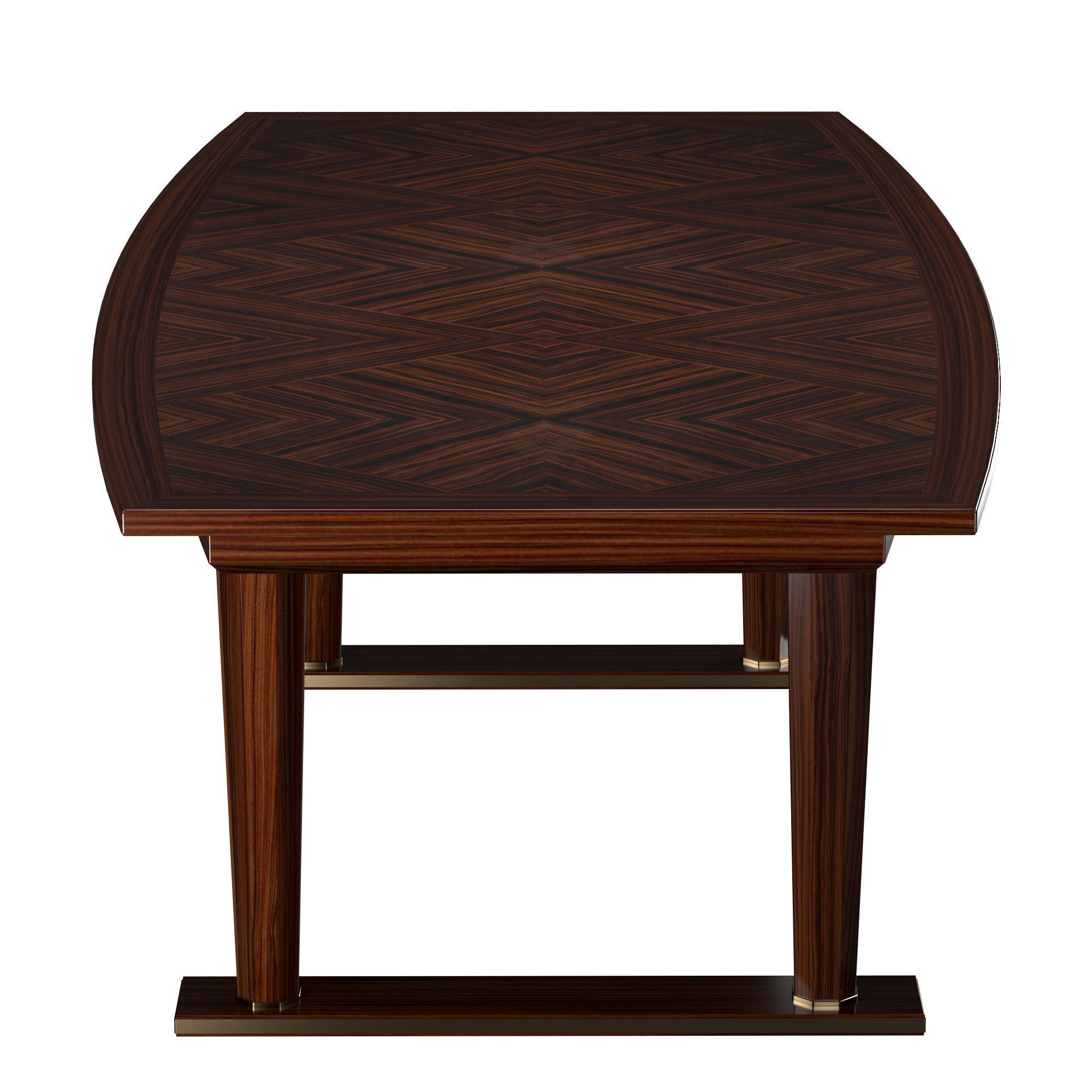 French Art Deco Macassar Ebony Table 3D model_4
