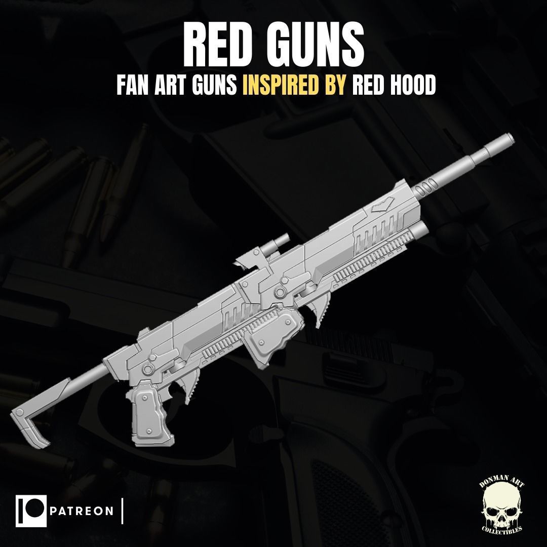 Red Hood Fan Art Accesories for Action figures 3D print model_11