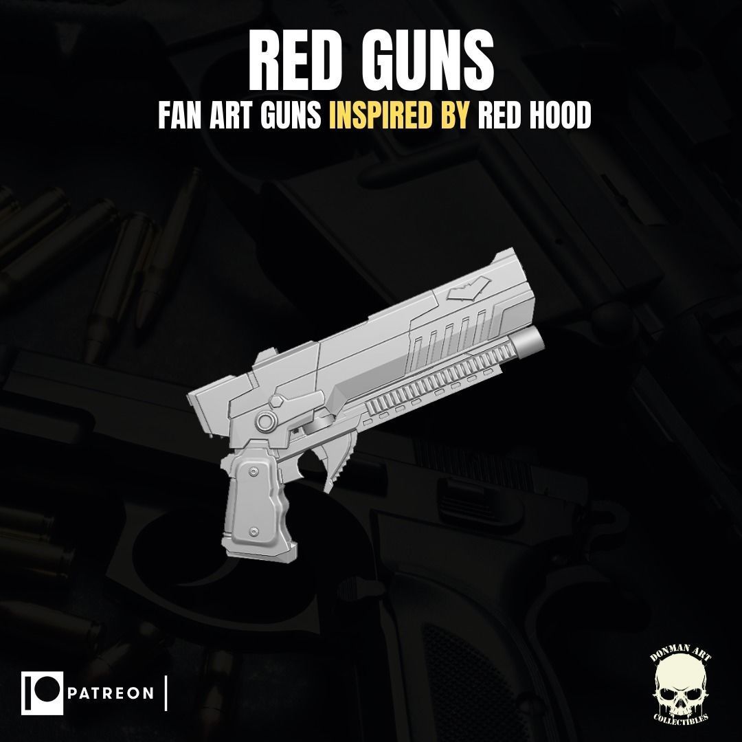 Red Hood Fan Art Accesories for Action figures 3D print model_7