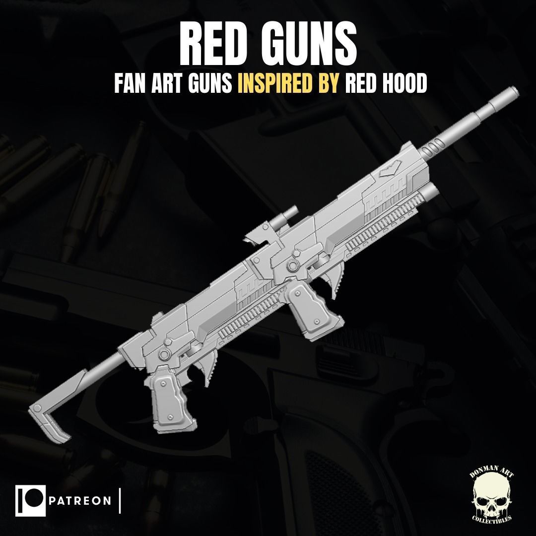 Red Hood Fan Art Accesories for Action figures 3D print model_16