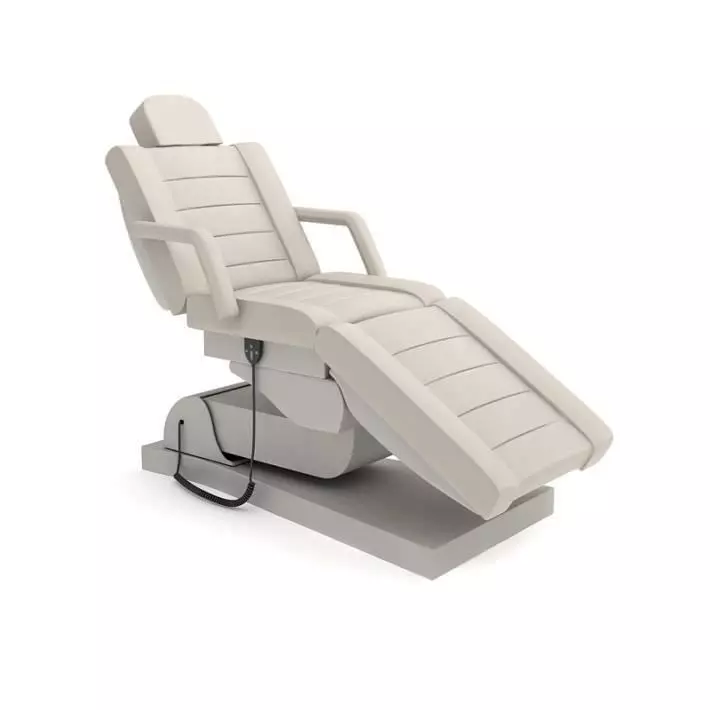 Motorized White Beauty Parlor Chair 3D model_0