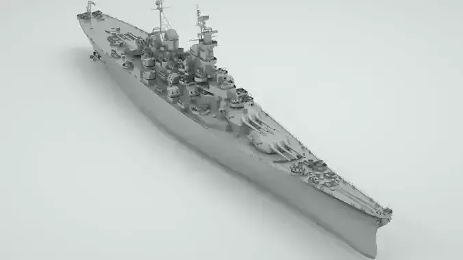 Iowa Class Battleship Missouri 3D model