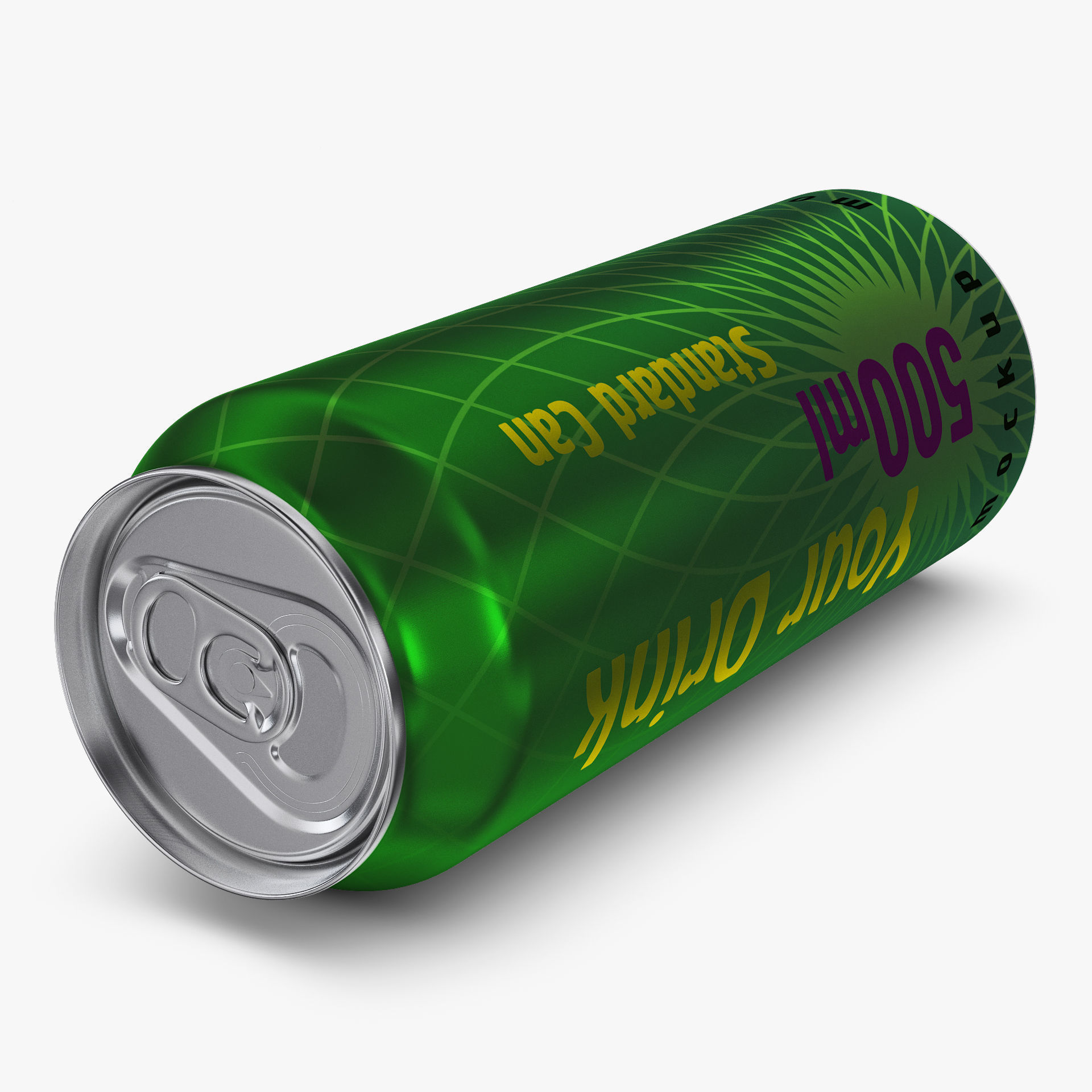 Aluminum Standard Can 500ml v 2 3D model_5
