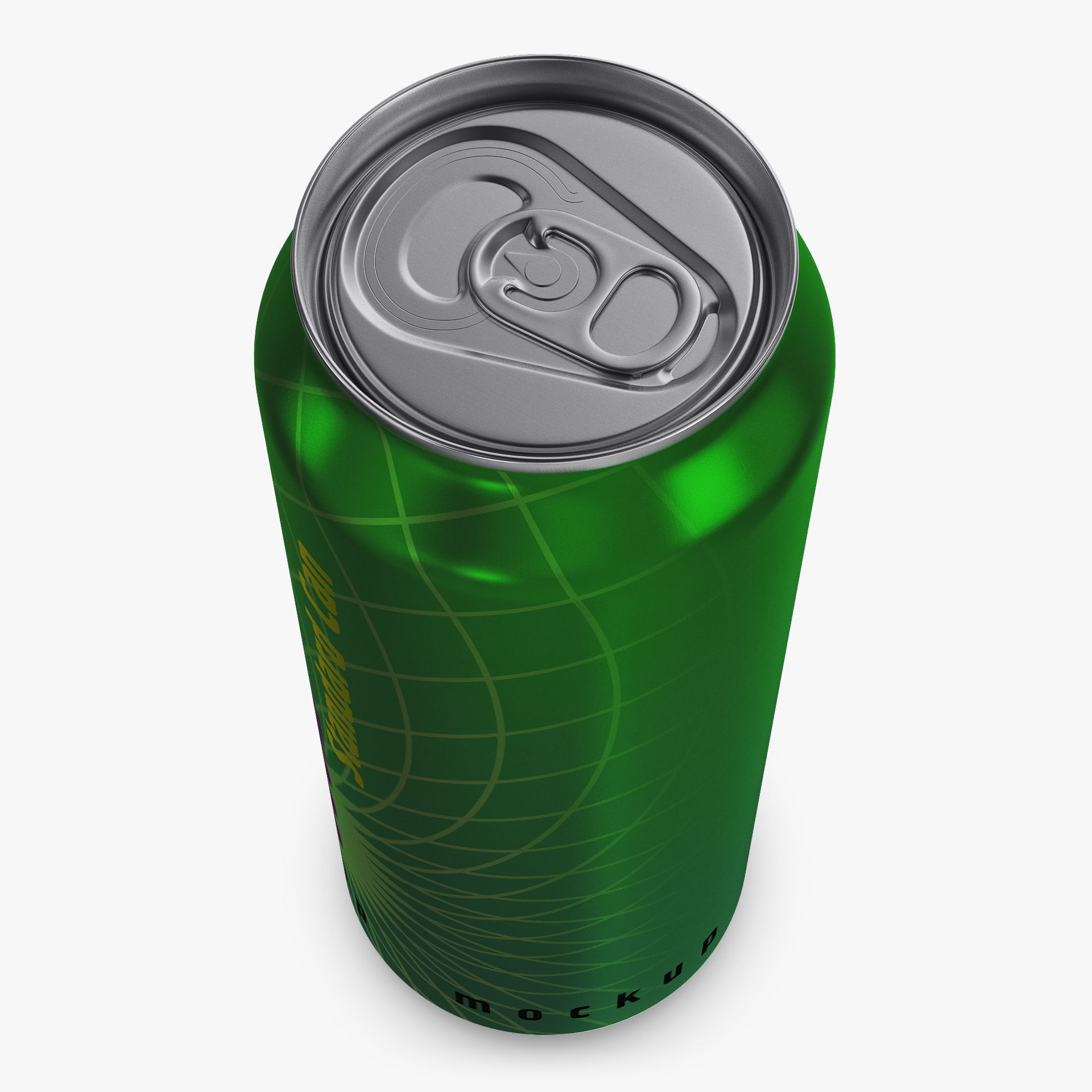 Aluminum Standard Can 500ml v 2 3D model_2