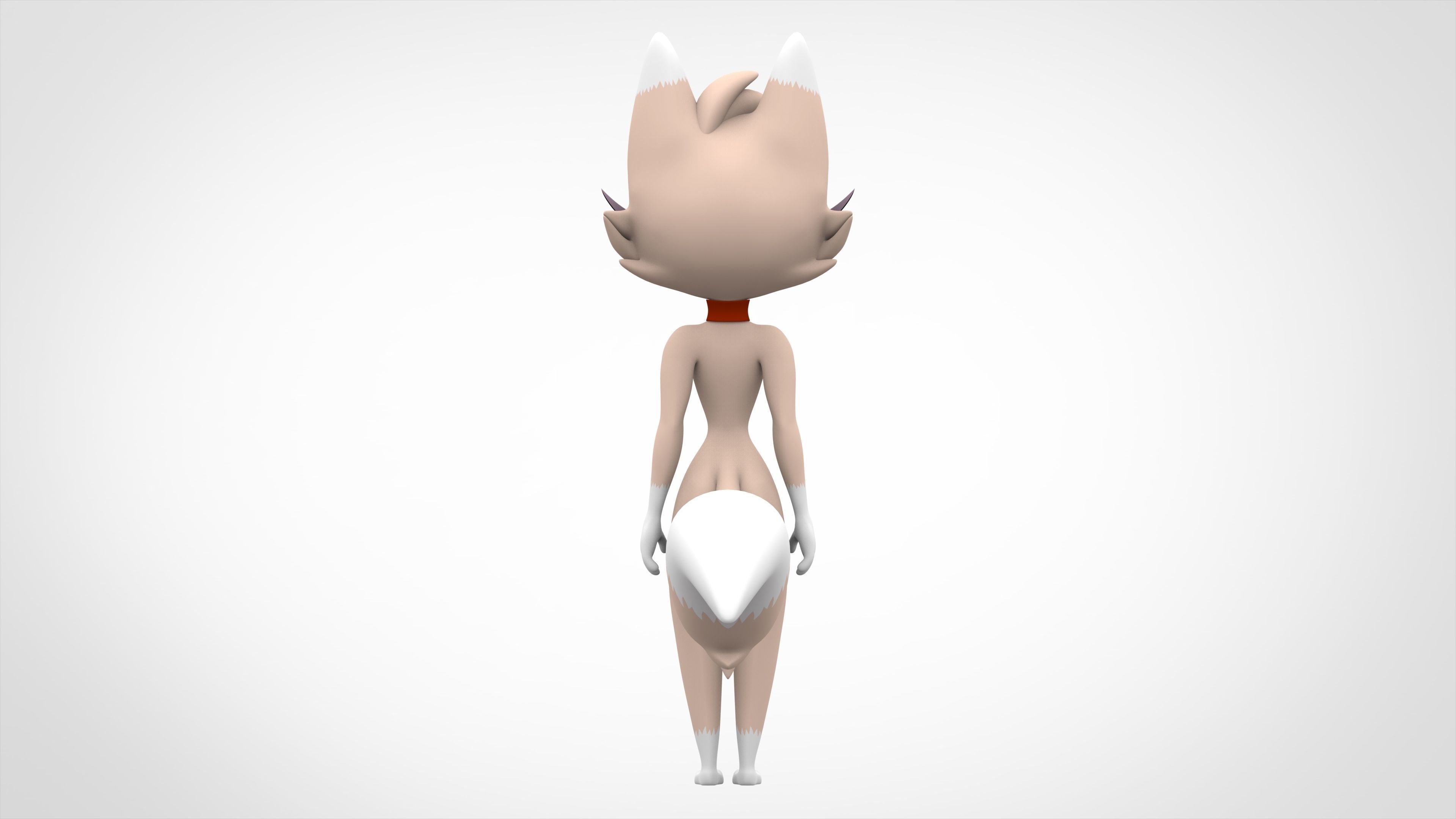 Millie Cat  Low-poly 3D model_3