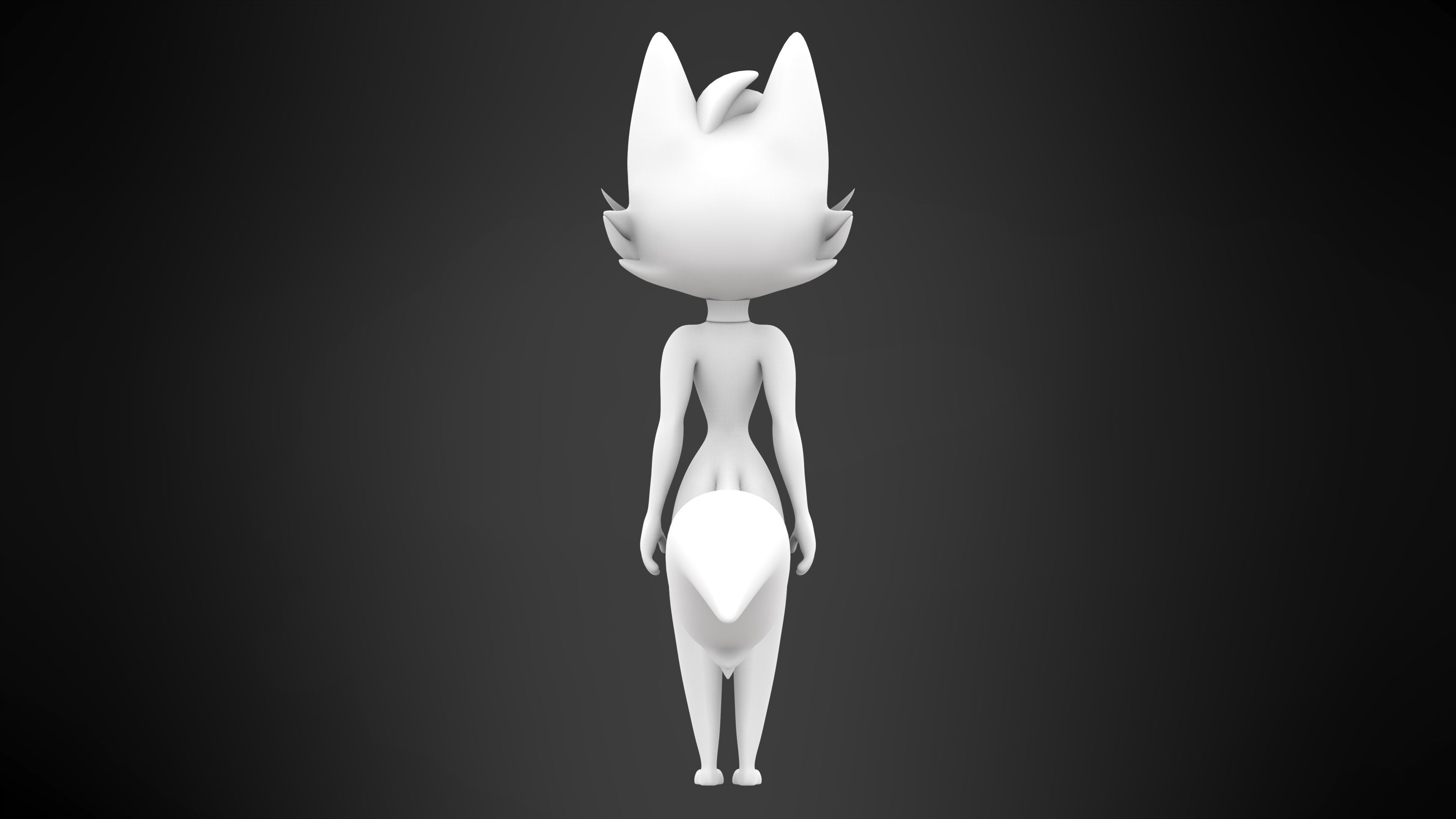 Millie Cat  Low-poly 3D model_7