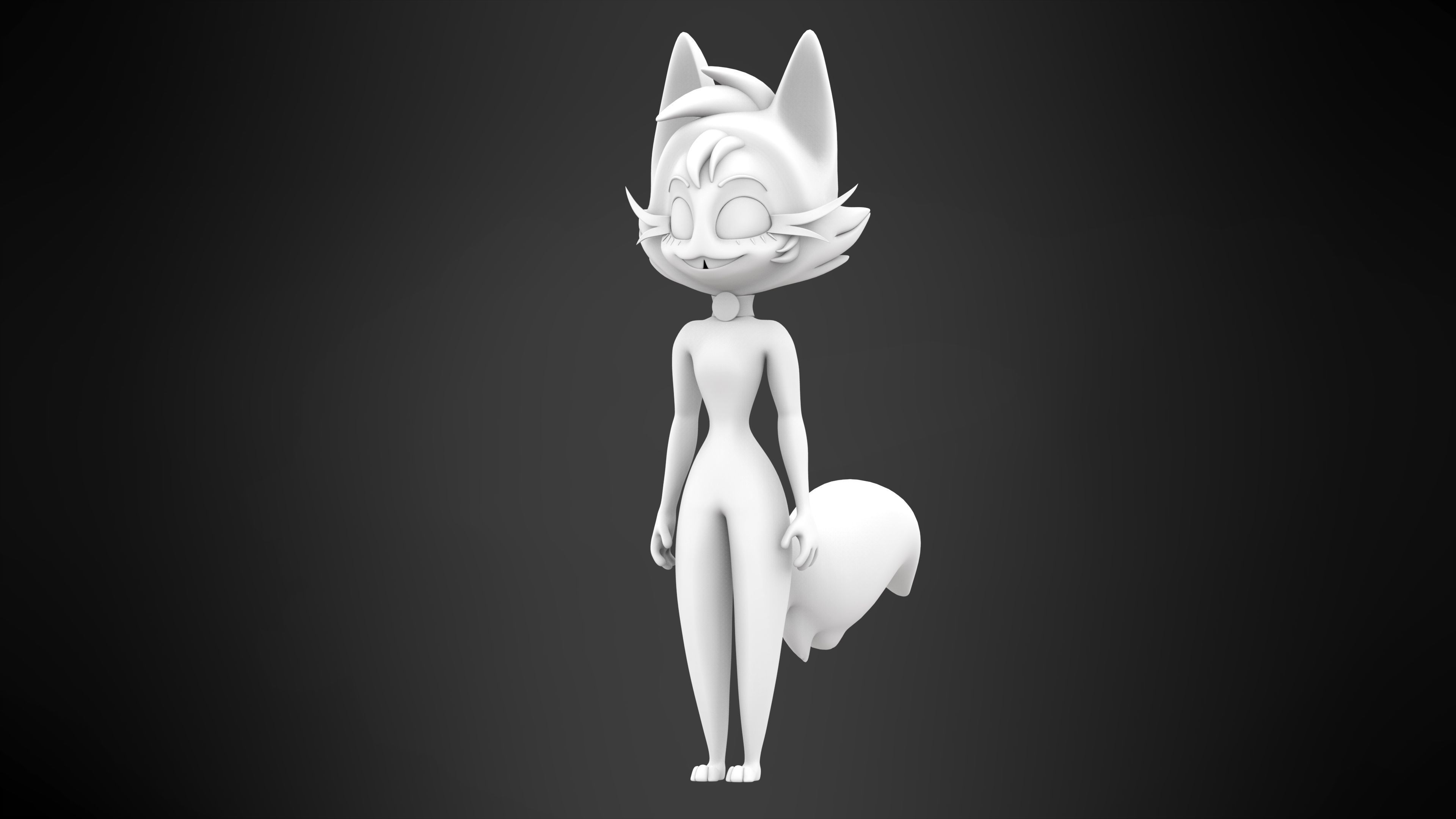 Millie Cat  Low-poly 3D model_4