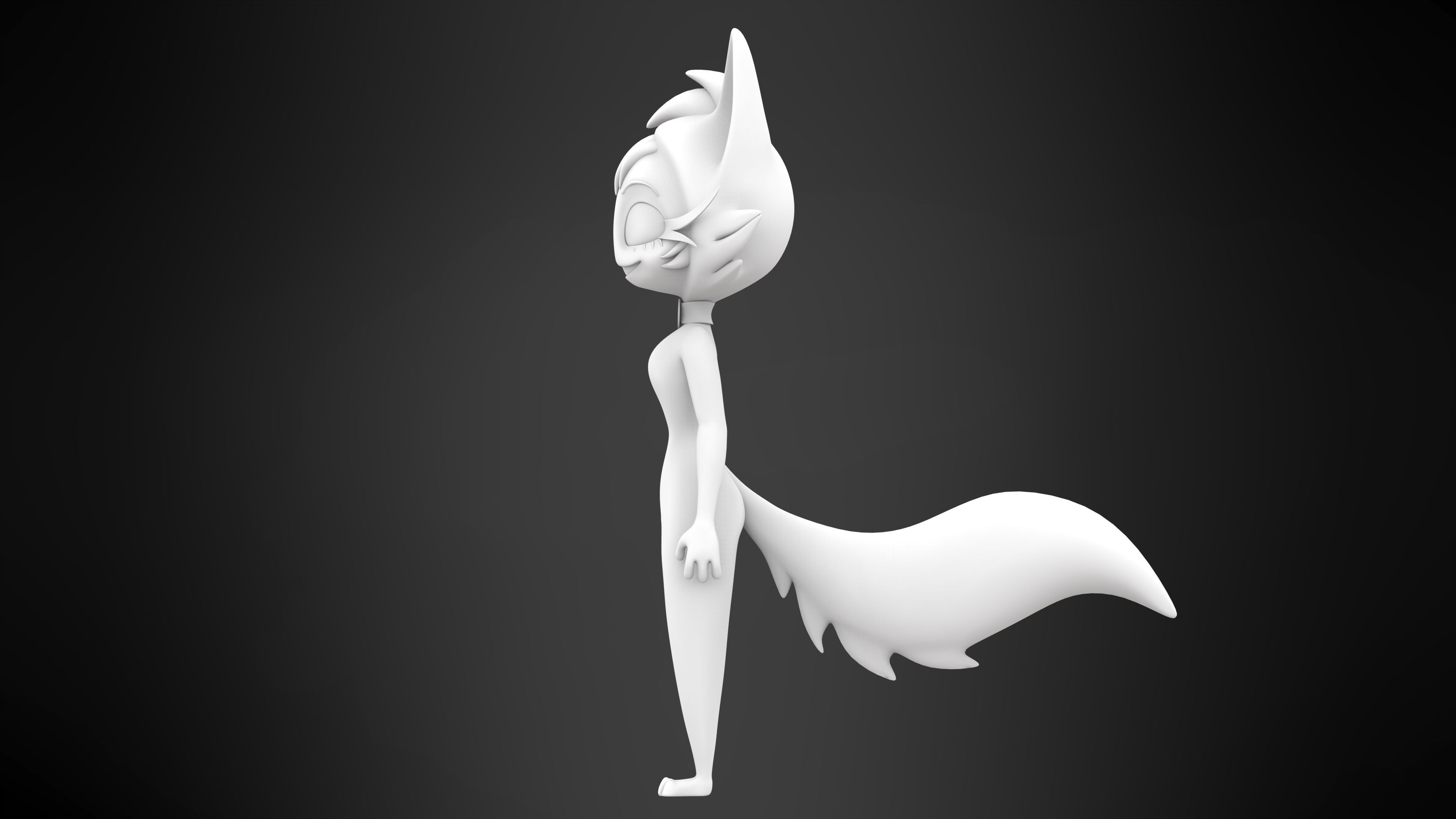 Millie Cat  Low-poly 3D model_6