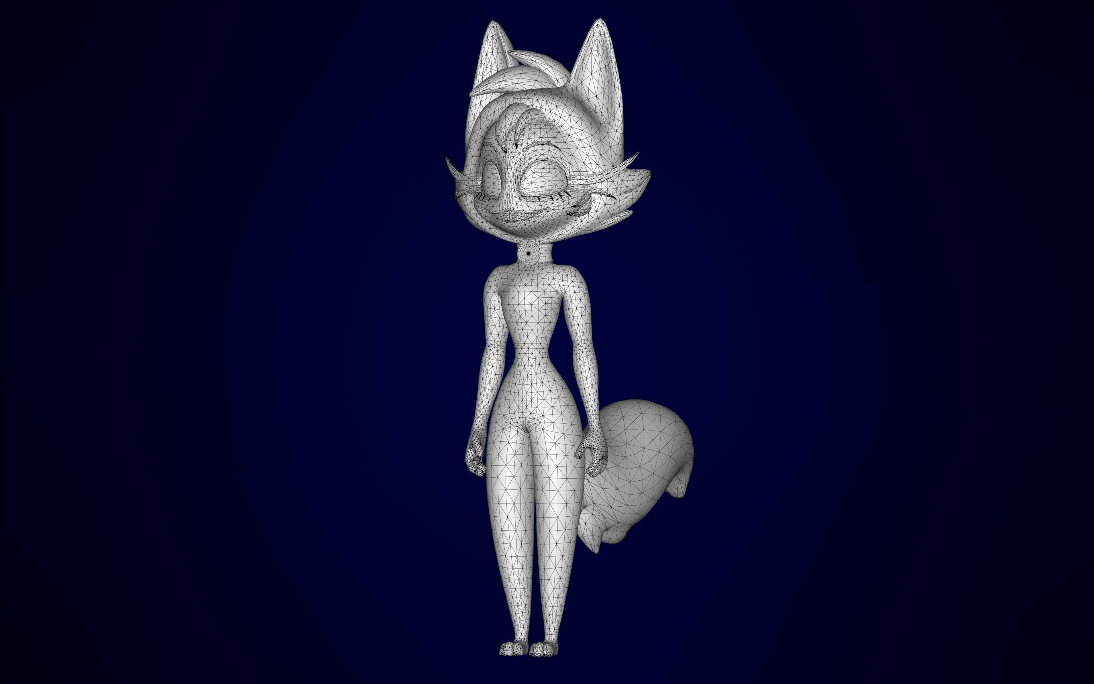 Millie Cat  Low-poly 3D model_8