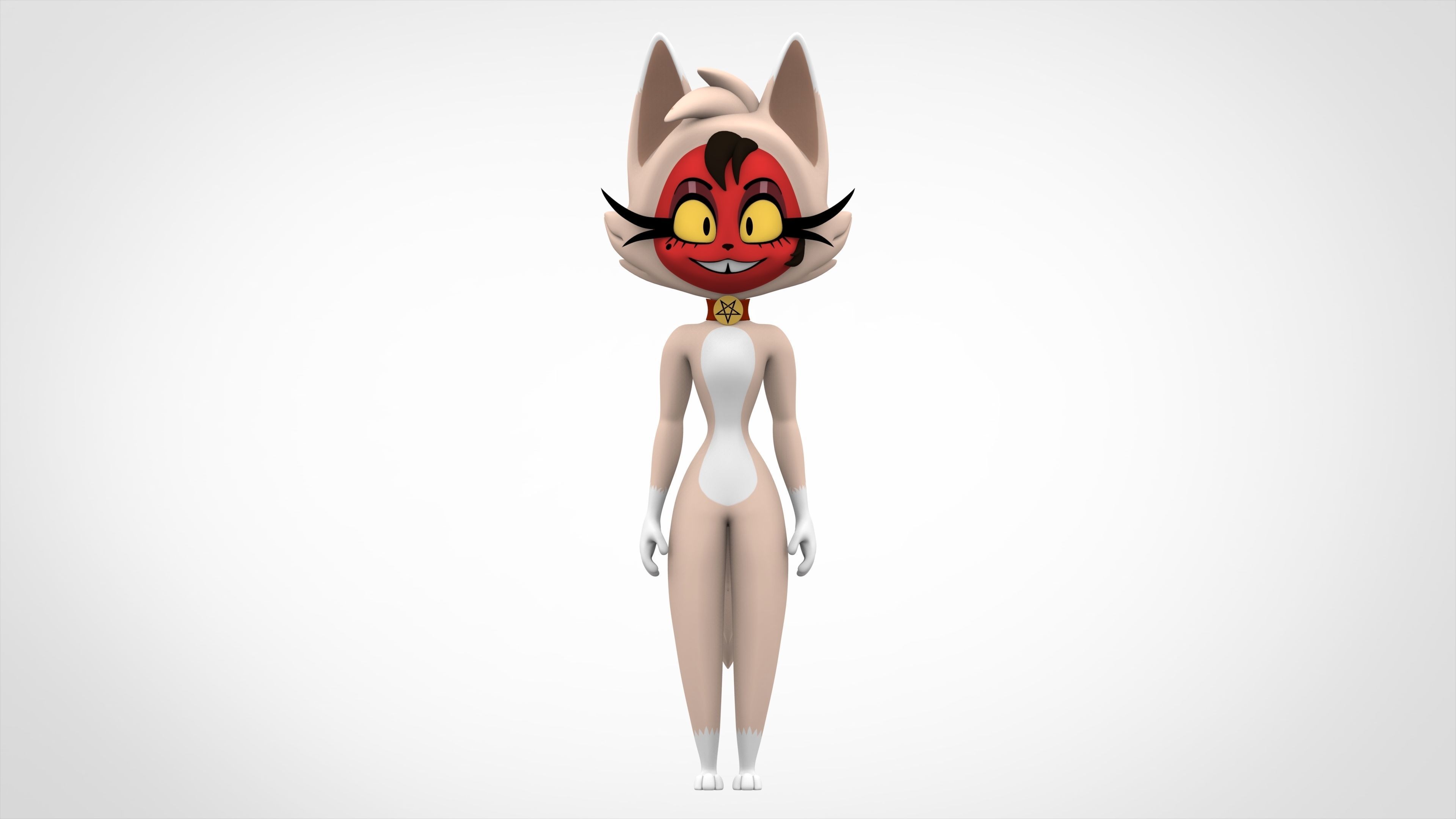 Millie Cat  Low-poly 3D model_1