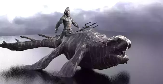 King of Atlantis Dinosaur Mount 3 3D model