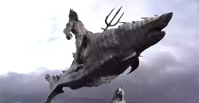 King of Atlantis Shark Mount 3